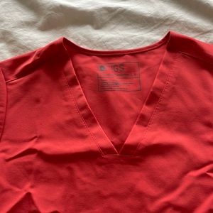 Never Worn FIGS Red Scrub Top